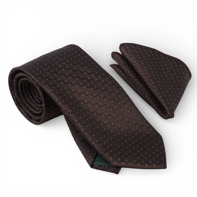 ست کراوات و دستمال جیب مردانه نسن مدل V50