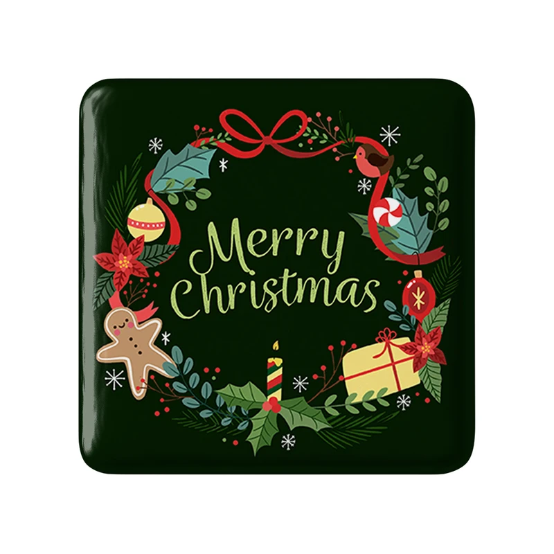 مگنت خندالو طرح کریسمس Christmas مدل مربعی کد 22171