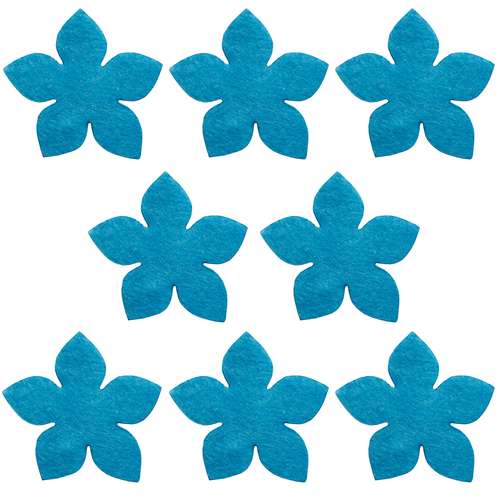 الگو نمد طرح گل لیلیوم مدل ONGLB08 بسته 8 عددی