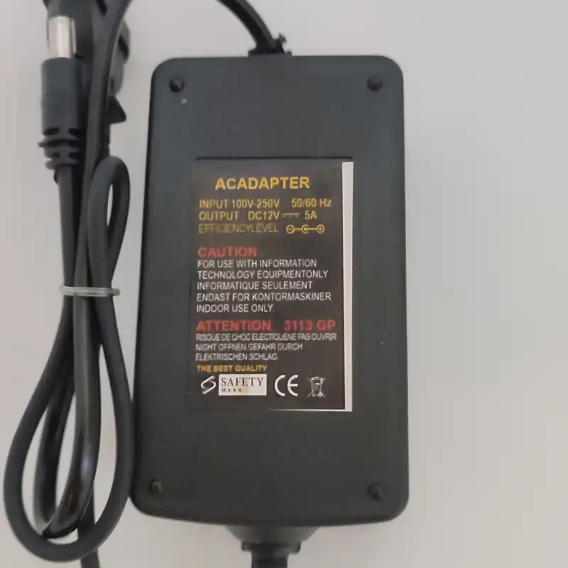 آداپتور 12 ولت 5 آمپر کد 12V5A