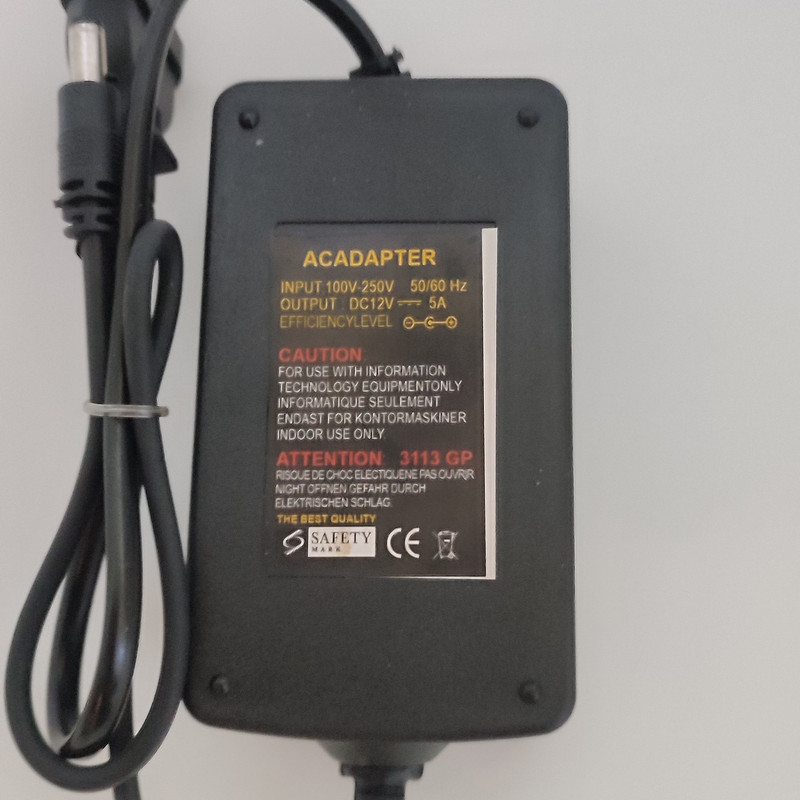 آداپتور 12 ولت 5 آمپر کد 12V5A