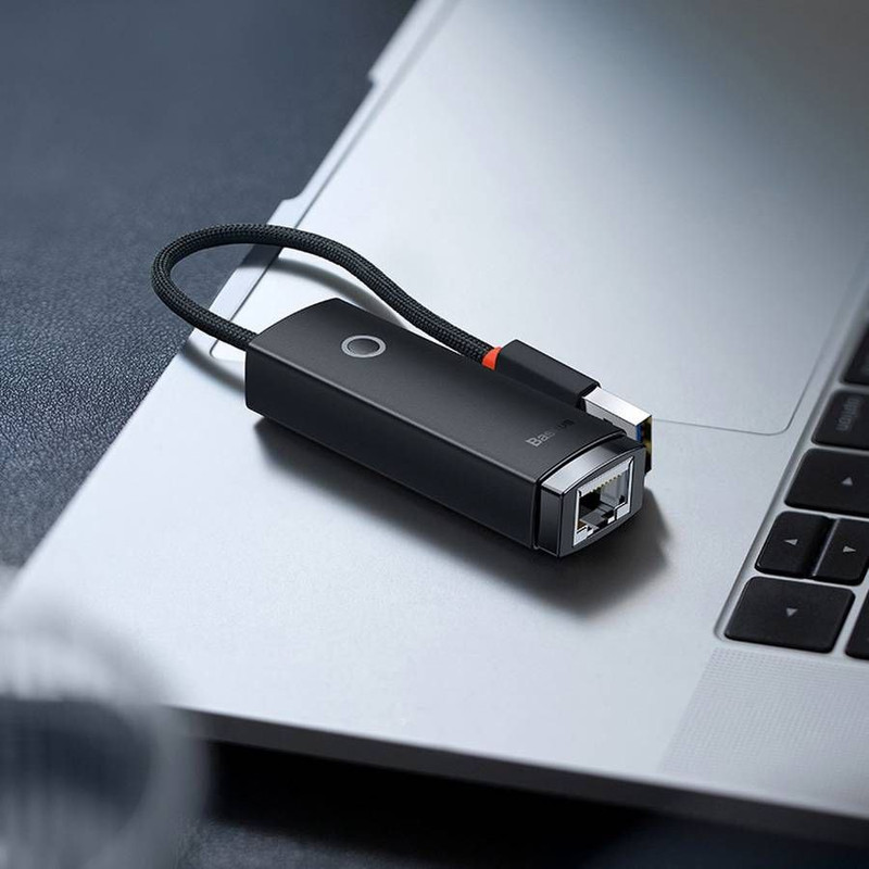 مبدل USB-C به LAN باسئوس مدل 1000Mbps WKQX0003