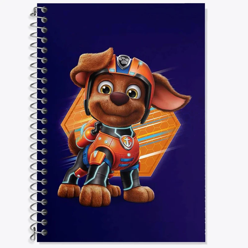 دفتر زبان 50 برگ خندالو مدل سه خط طرح انیمیشن سگ های نگهبان کد 26913