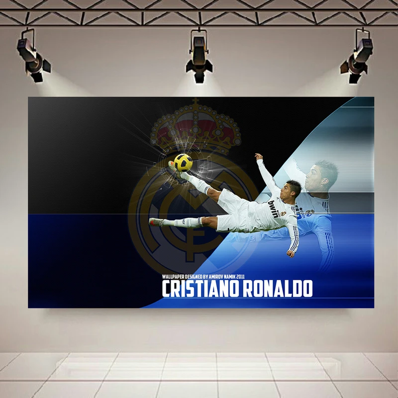 تابلو بوم شمعی طرح کریستیانو رونالدو مدل رئال مادرید کد PD130281