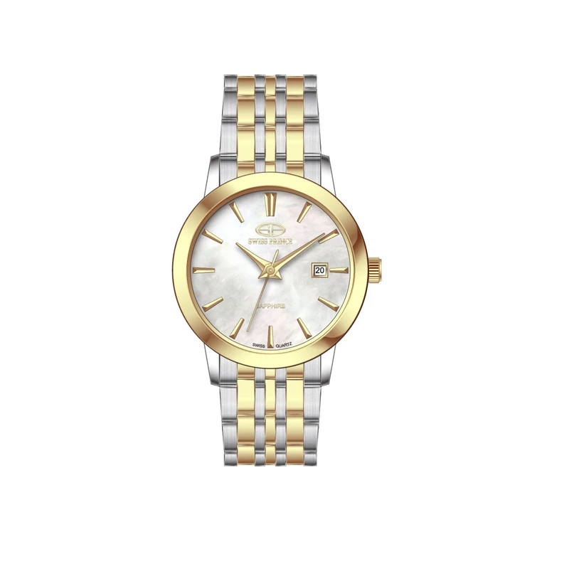 ساعت مچی عقربه‌ای کوارتز زنانه سوئیس پرینس مدل SP2026L.30.2