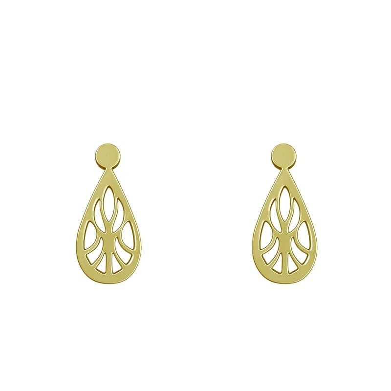 گوشواره میخی طلا 18 عیار زنانه نیکان گلد مدل NK 5689