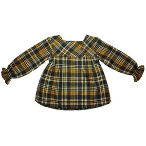 سارافون دخترانه مدل چهارخانه