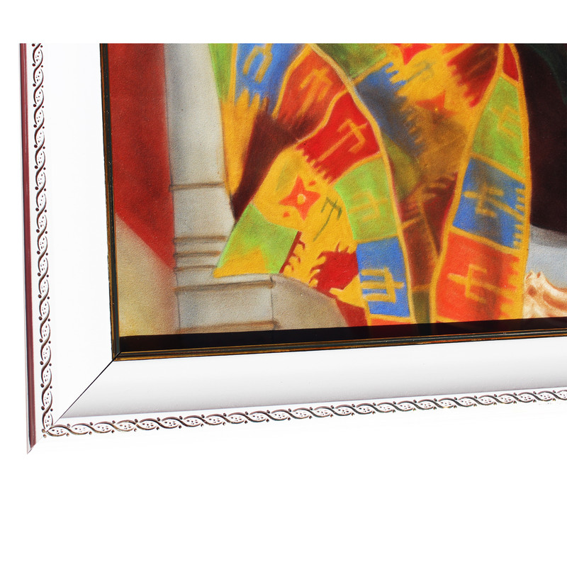 تابلو نقاشی طرح قالی فروش