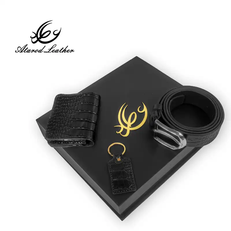 ست هدیه چرم عطارد مدل چرم طبیعی کد A79