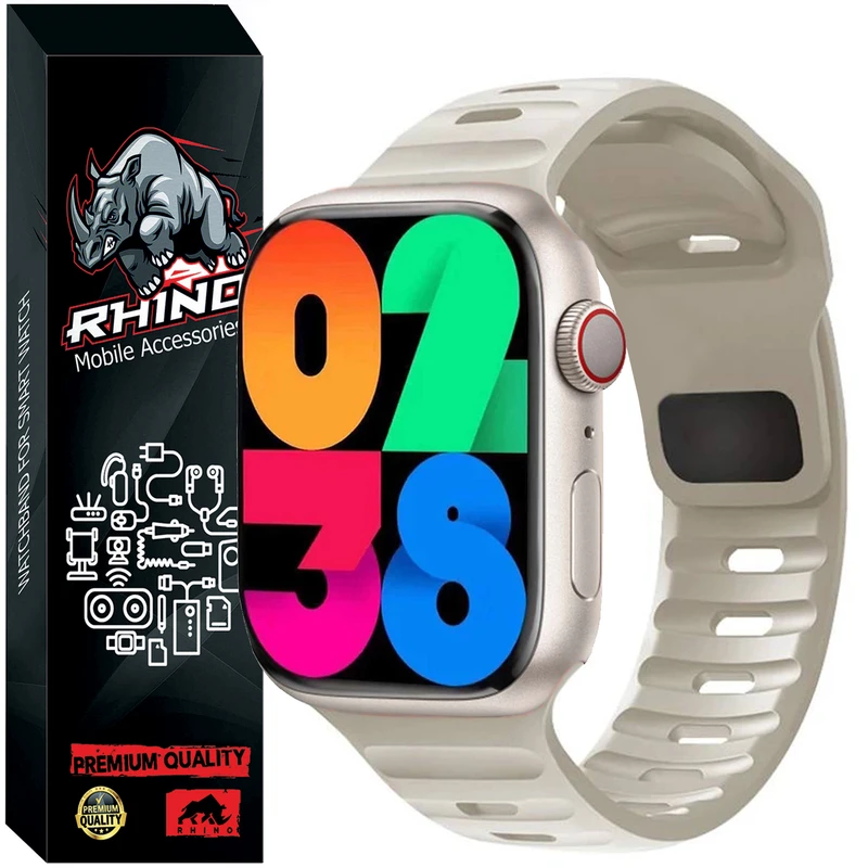 بند راینو مدل Rugged مناسب برای ساعت هوشمند اسمارت W45 Max / W26 Pro Max