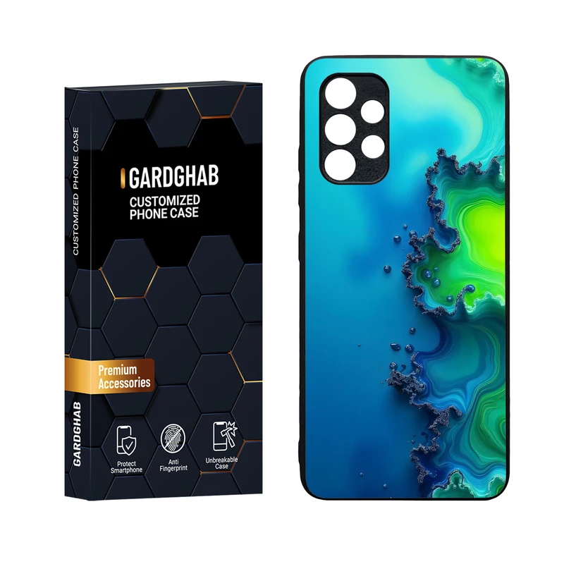 کاور گارد قاب مدل دورژله ای پشت گلس ساده  مناسب برای گوشی موبایل سامسونگ Galaxy A32 4G