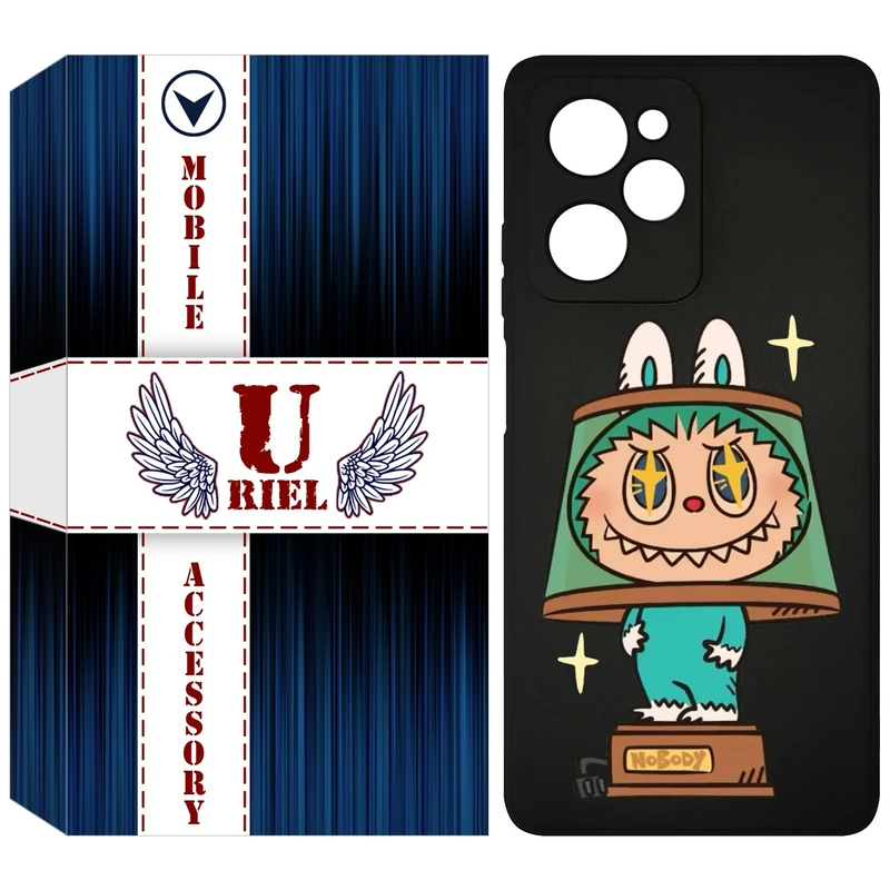 کاور یوریل قاب مدل KSH کد 126 طرح عروسک لبوبو مناسب برای گوشی موبایل شیائومی Poco X5 Pro / Redmi Note 12 Pro 5G