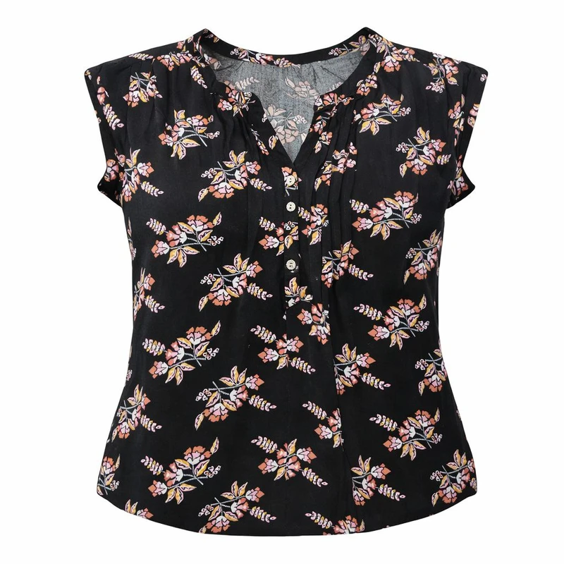 بلوز آستین کوتاه یقه هفت زنانه مدل ۸۲۰