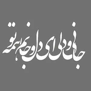 برچسب بدنه خودرو آداک طرح جان و دلی ای دل و جهان همه تو کدGanodelS020