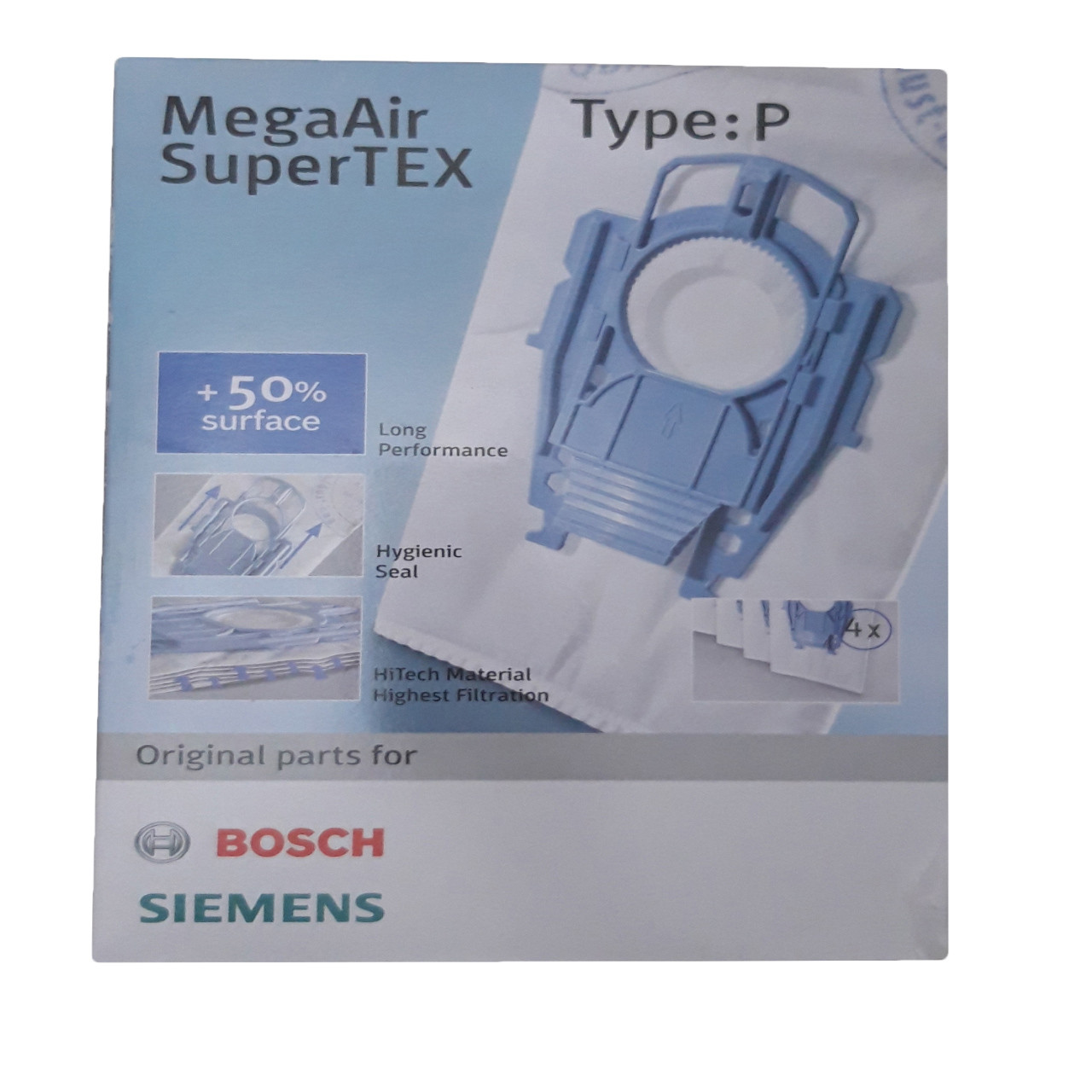 کیسه جاروبرقی مگا ایر مدل p01 بسته 4 عددی مناسب برای جاروبرقی بوش تایپ p کیسه جاروبرقی مگا ایر مدل p01 بسته 4 عددی مناسب برای جاروبرقی بوش تایپ p
