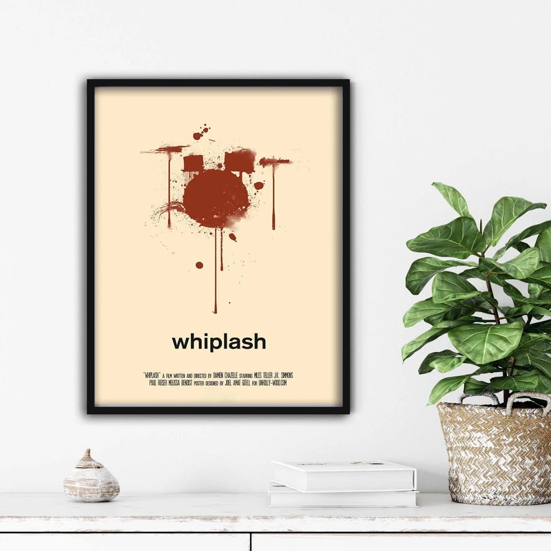 تابلو آتریسا طرح پوستر فیلم whiplash مدل ATm488