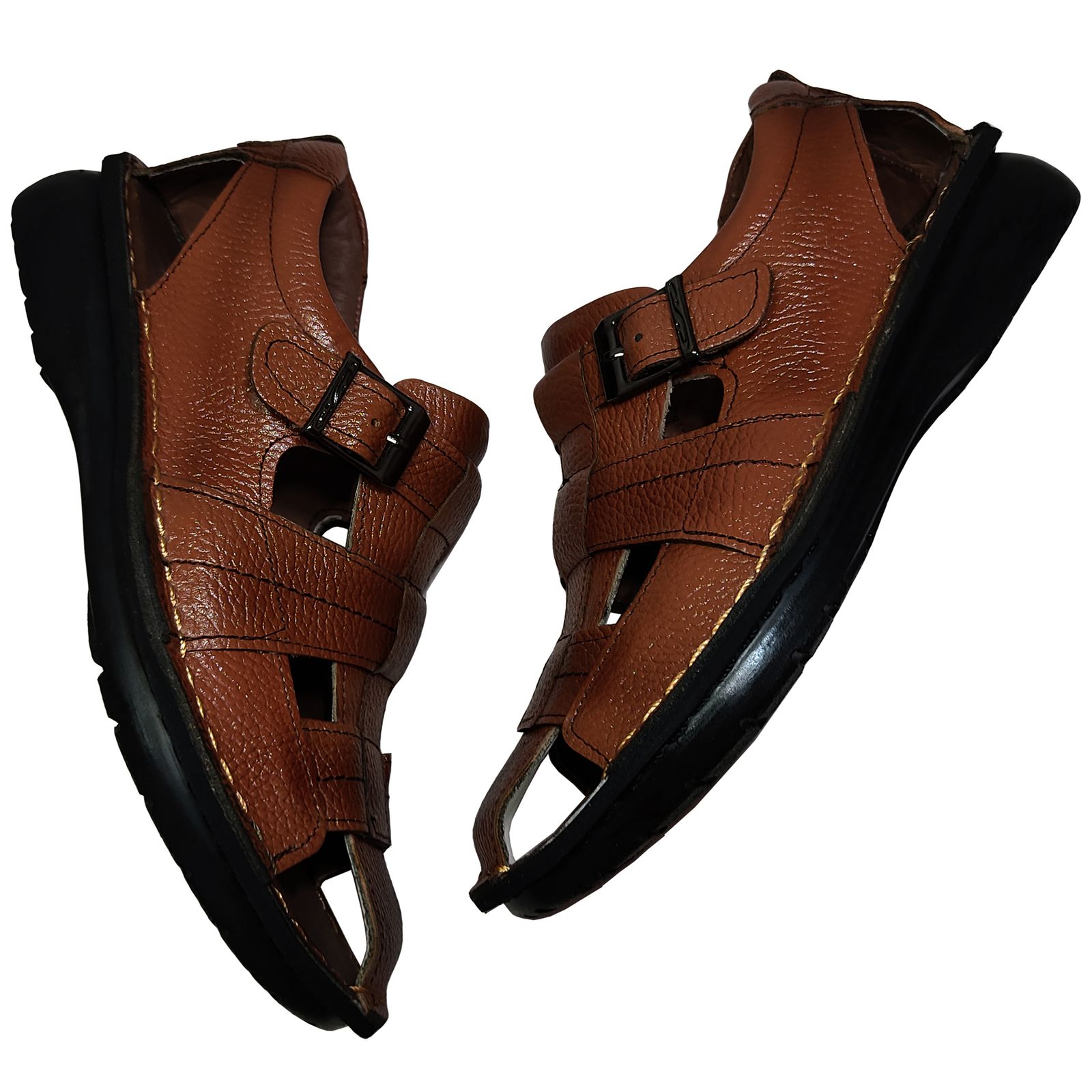 صندل مردانه چرم تبریز مدل تندر -  - 8