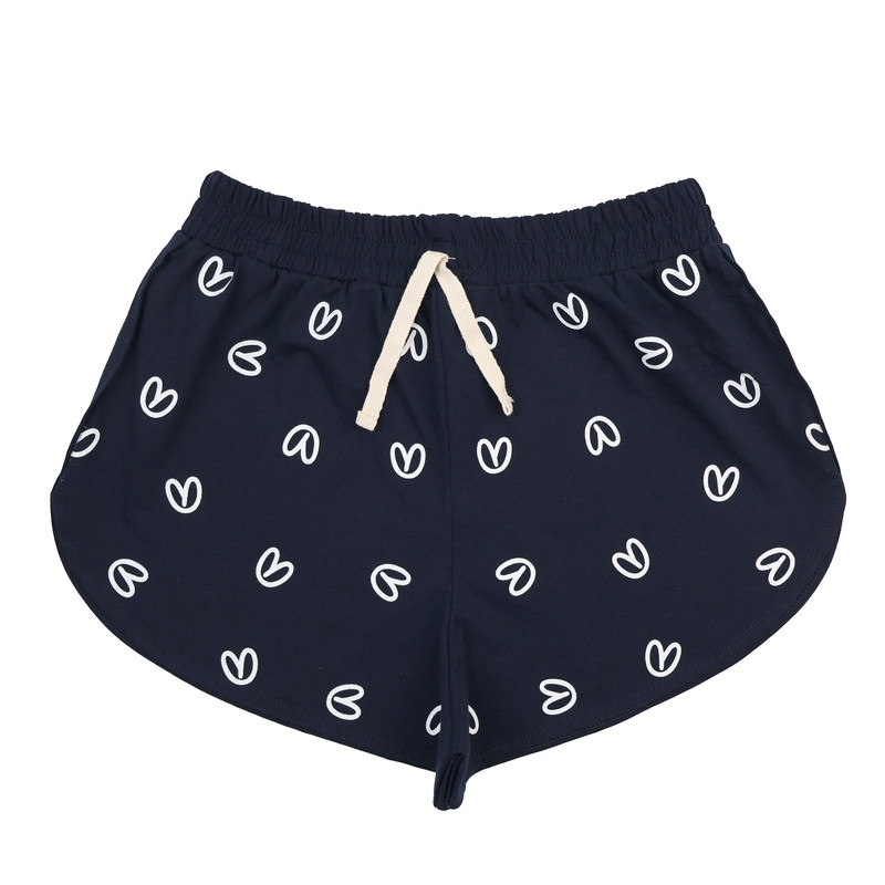 ست تاپ و شلوارک زنانه هلکاپاژ مدل قلب