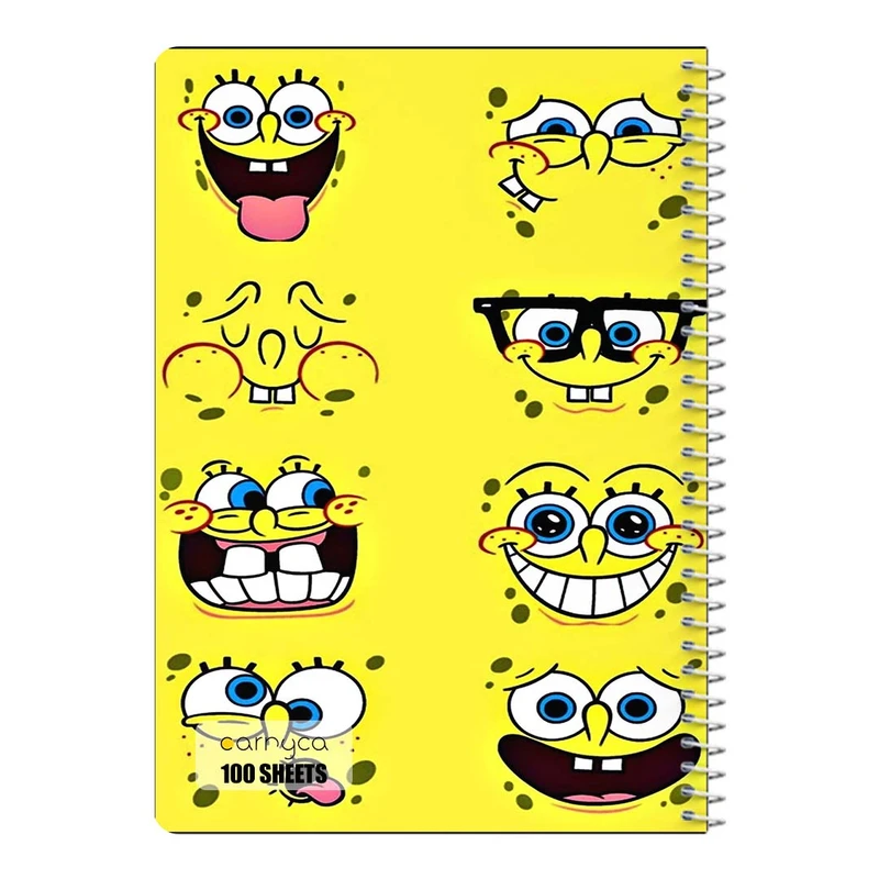 دفتر مشق 100 برگ سیمی کارنیکا طرح باب اسفنجی spong bob کد 31552