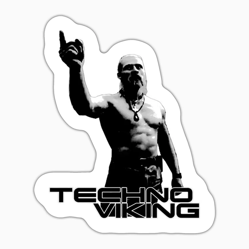 استیکر لپ تاپ و موبایل بووم طرح سریال Vikings مدل Techno کد LB45
