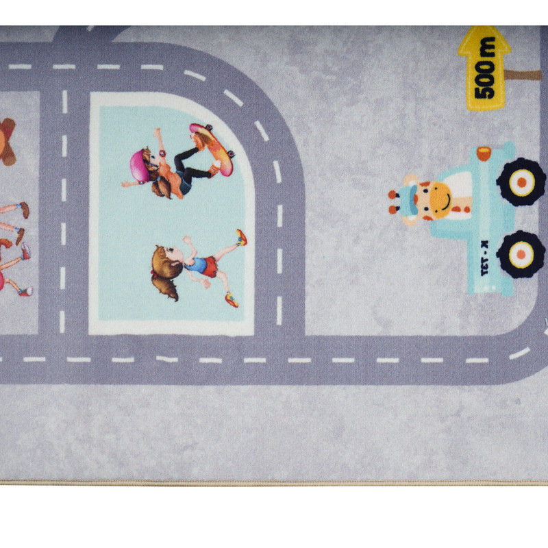 فرش ماشینی محتشم طرح کودک مدل شهروندان کوچک کد 101270