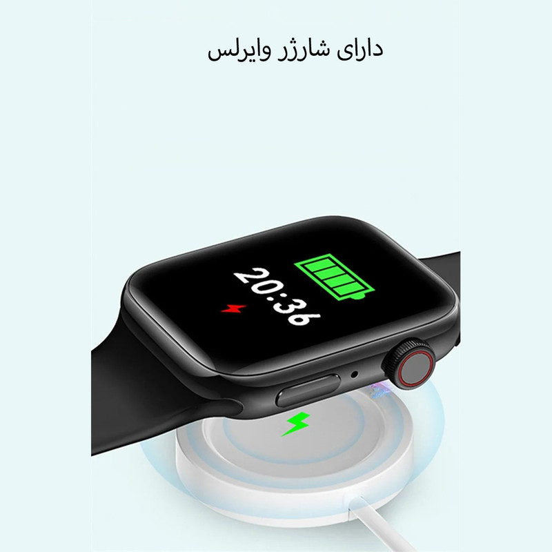 ساعت هوشمند مدل C60 Pro صفحه نمایش رنگی و لمسی، کنترل موسیقی، مکالمه از طریق بلوتوث، پشتیبانی از زبان فارسی و قابلیت تغییر تم ساعت بند سیلیکونی