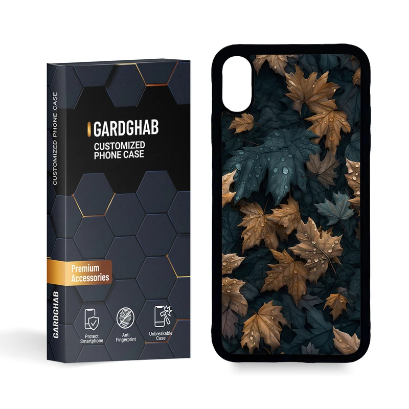 کاور گارد قاب مدل پشت گلس برگ مناسب برای گوشی موبایل اپل iPhone Xs Max