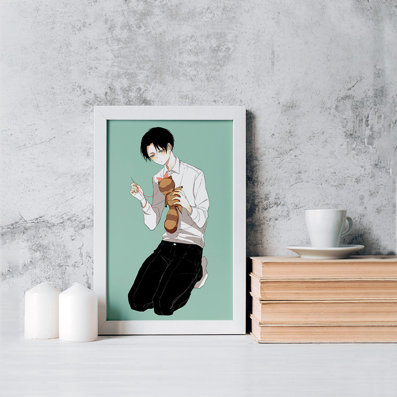 تابلو خندالو مدل لیوای اکرمن انیمه اتک آن تایتان Attack on Titan کد 18627