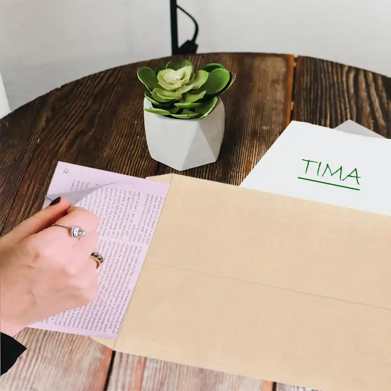 پاکت مقوایی A4 تیما مدل pulp بسته 10 عددی