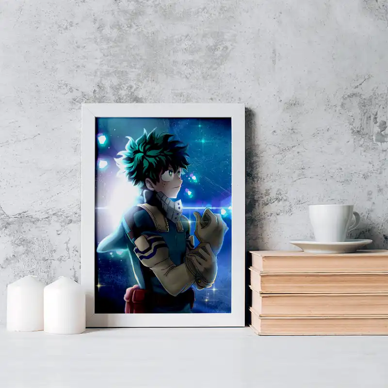 تابلو خندالو مدل دکو انیمه آکادمی قهرمان من کد 16127