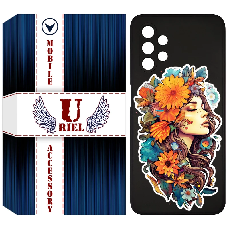 کاور یوریل  مدل KSH کد 52 طرح دختر مناسب برای گوشی موبایل سامسونگ Galaxy A13
