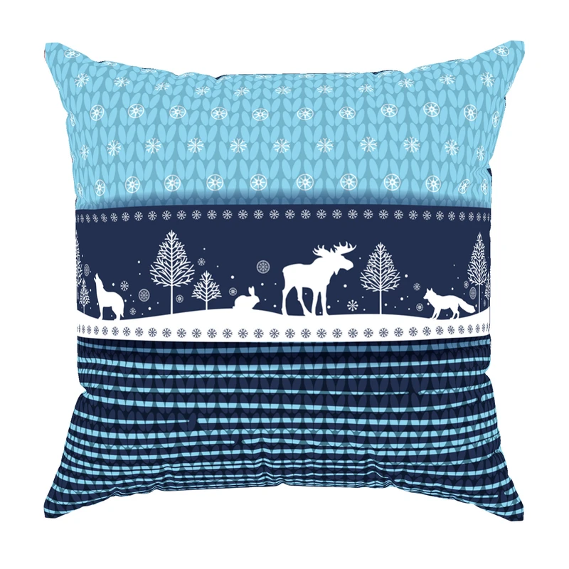 کاور کوسن مدل مخمل طرح کریسمس کد 4006