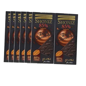 شکلات تلخ 85 درصد شونیز -100 گرم بسته 12 عددی