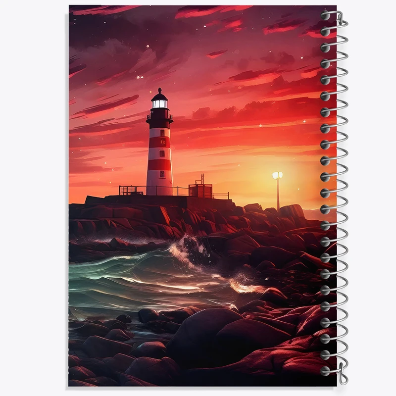 دفتر نقاشی 50 برگ خندالو طرح فانوس دریایی کد F6042