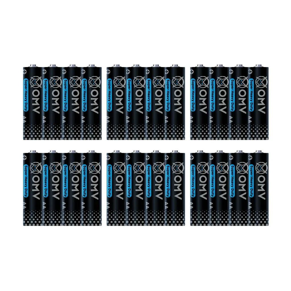 باتری قلمی او ام وی مدل R6P Super heavy duty بسته 24 عددی