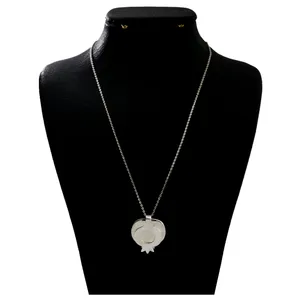 گردنبند نقره زنانه دلی جم مدل انار شب یلدا   کد D 425
