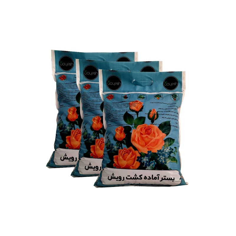 بستر آماده کشت رویش مدل BR حجم 10 لیتر مجموعه 3 عددی