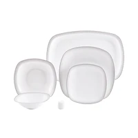 سرویس غذاخوری چینی 27 پارچه 6 نفر چینی زرین ایران مدل کواترو مون بلان درجه عالی 