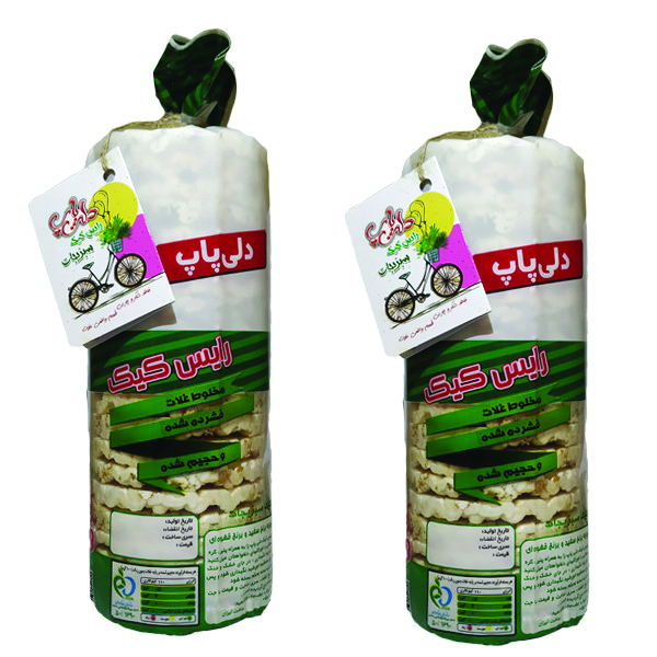 رایس کیک سبزیجات بدون شکر دلی پاپ - 110 گرم بسته 2 عددی