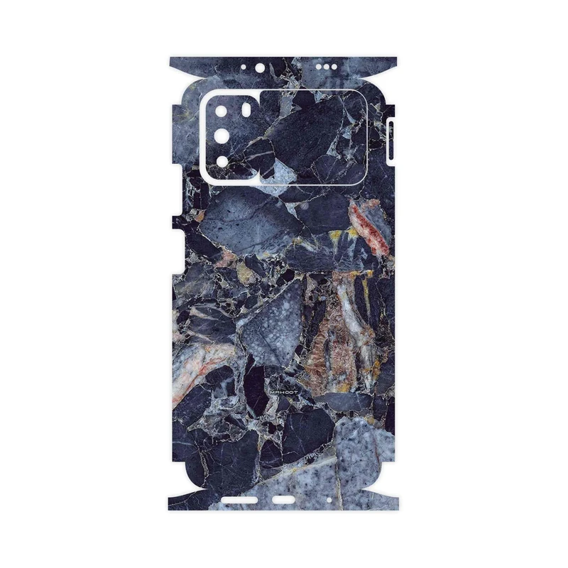 برچسب پوششی ماهوت مدل Broken black marble-FullSkin مناسب برای گوشی موبایل شیائومی Poco M3