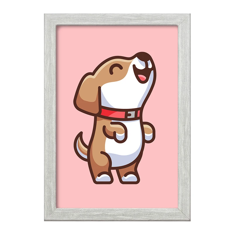 تابلو خندالو طرح حیوانات بامزه سگ کد 28389