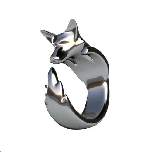 انگشتر دست‌ساز زنانه مدل روباه