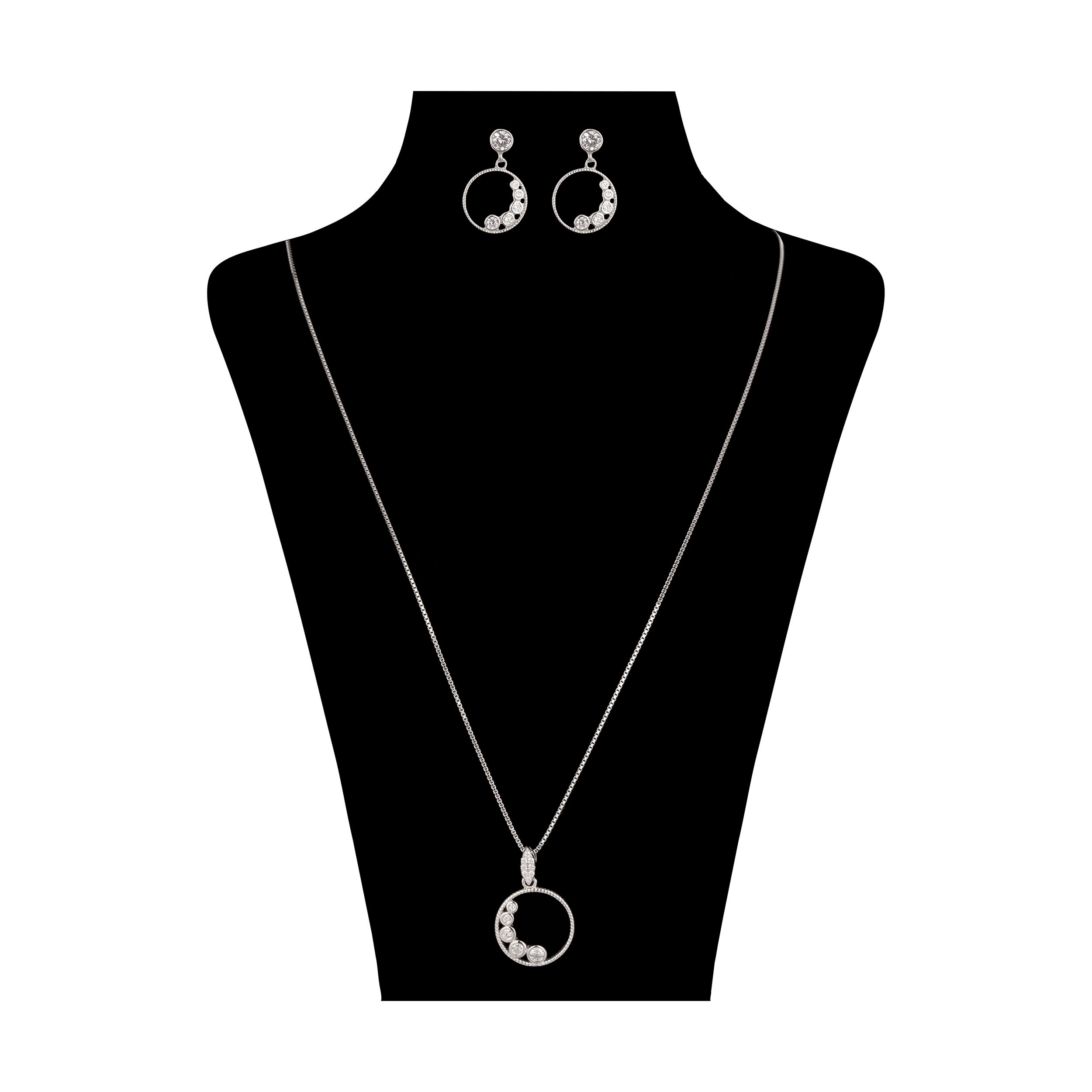 نیم ست نقره زنانه مدل 103-3