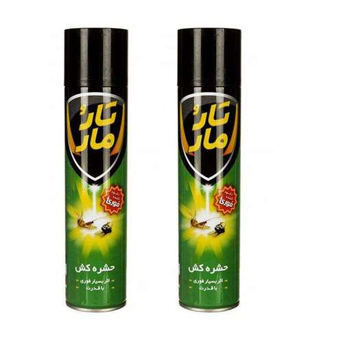 اسپری حشره کش تارومار سری flying insect killer حجم 400 میلی لیتر مجموعه 2 عددی
