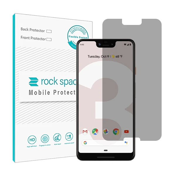 محافظ صفحه نمایش حریم شخصی راک اسپیس مدل HyPRV مناسب برای گوشی موبایل گوگل Pixel 3 XL