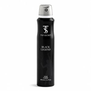 اسپری ضدتعریق مردانه تاپ سکرت مدل Black Legend حجم 200 میلی‌لیتر
