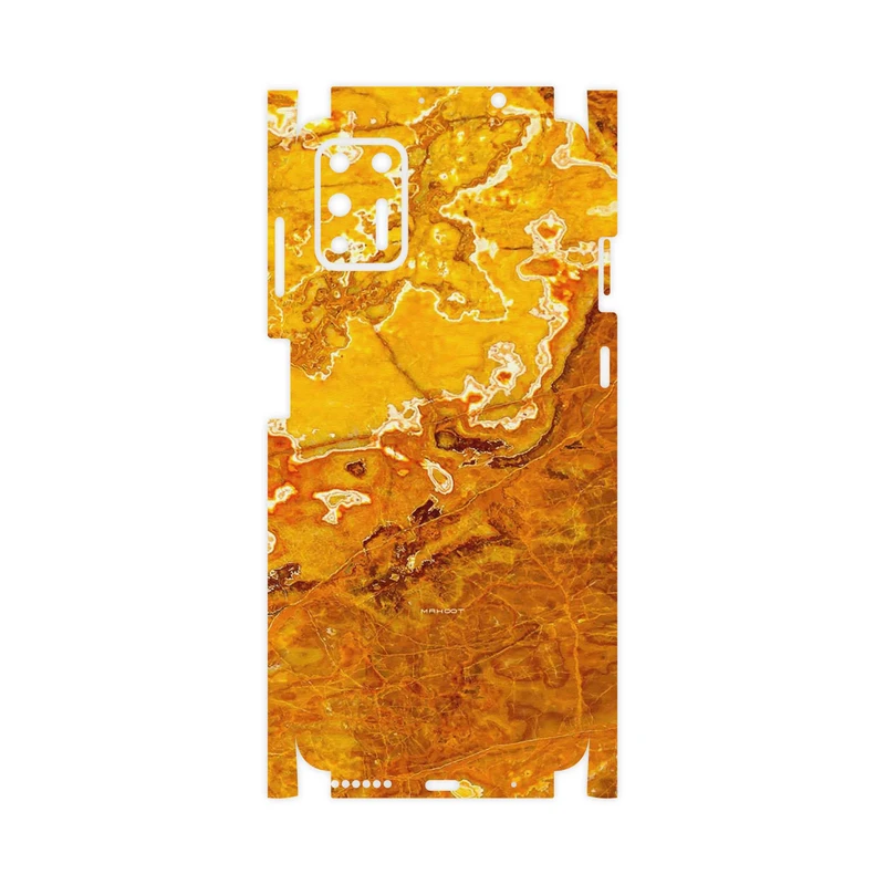 برچسب پوششی ماهوت مدل Gold Marble-FullSkin مناسب برای گوشی موبایل موتورولا Moto G9 Plus