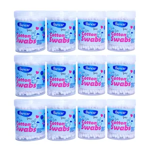 گوش پاک کن کودک بنسر مدل رنگین کمان وزن 43 گرم دوازده بسته 100 عددی