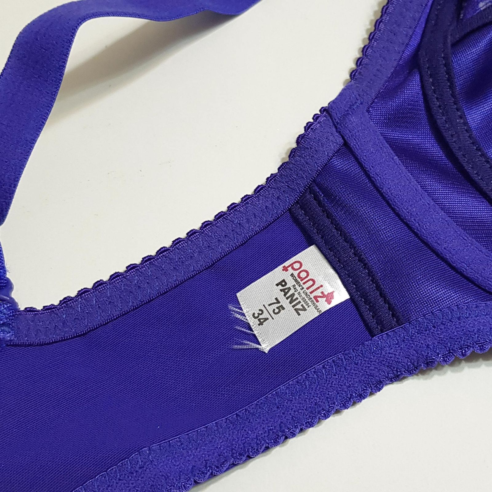 سوتین زنانه پانیذ مدل فنردار گیپور گلدار کد 66308 -  - 6