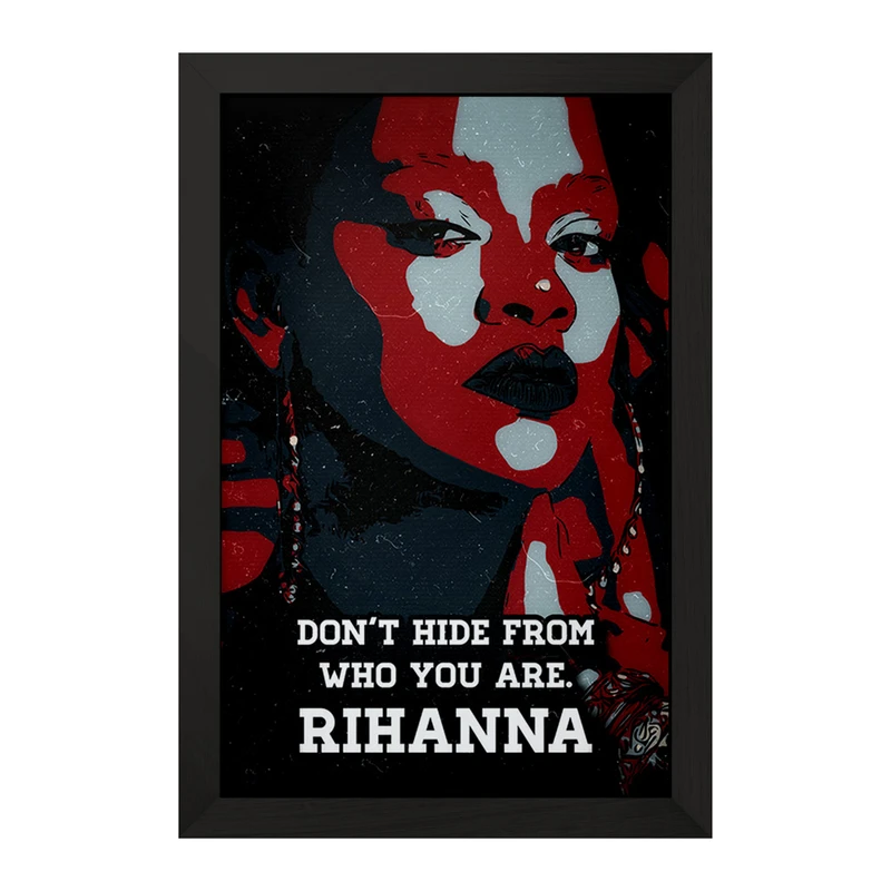 تابلو خندالو مدل ریانا (Rihanna) کد F1804